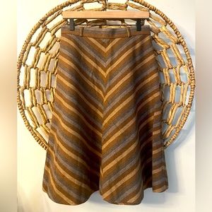 VTG 70’s 80’s Midi Skirt Chevron Vintage